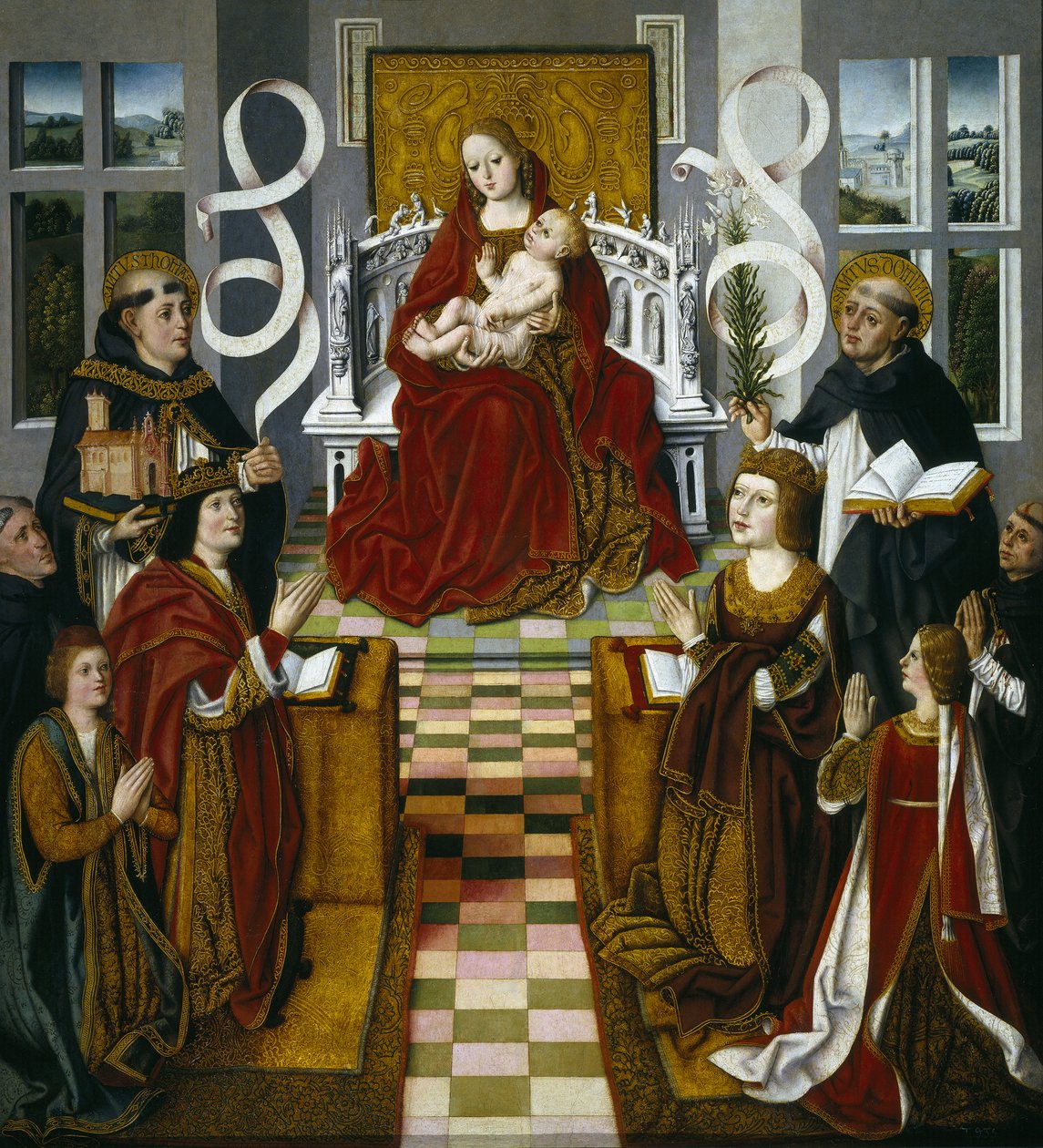 A katolikus uralkodók madonnája, 1491-1493 alkotó: Master of Madonna of the Catholic Monarchs