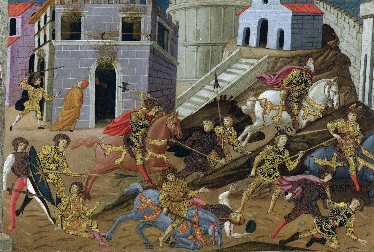 Tarquin le Superbe (mort en 495 avant JC) - Tarquin és családjának kiűzése Rómából - Marradi mestere (Maestro di Marradi) (aktív 1470-1513) - 15. század vége. - Tempera panelen - 41x65,5 - Magángyűjtemény alkotó: Master of Marradi