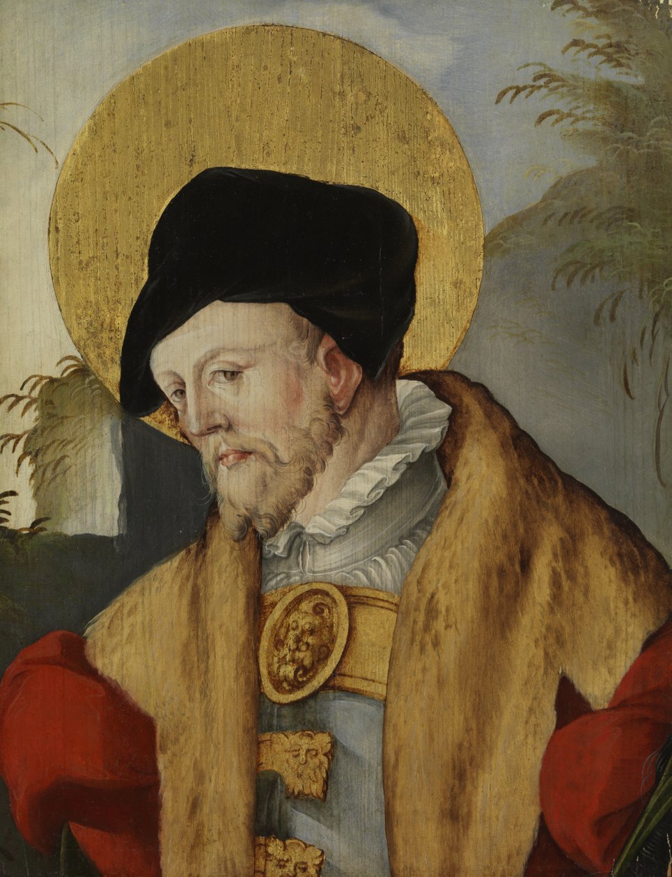Egy szent mellszobra, 1500-99 alkotó: Master of Messkirch