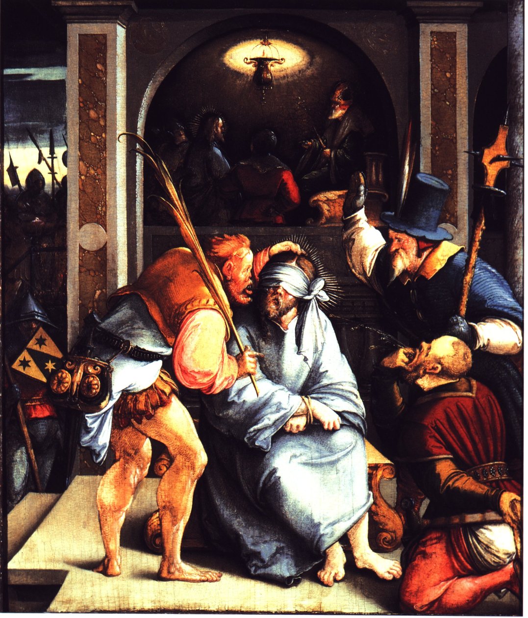 Krisztus kigúnyolása. alkotó: Master of Messkirch