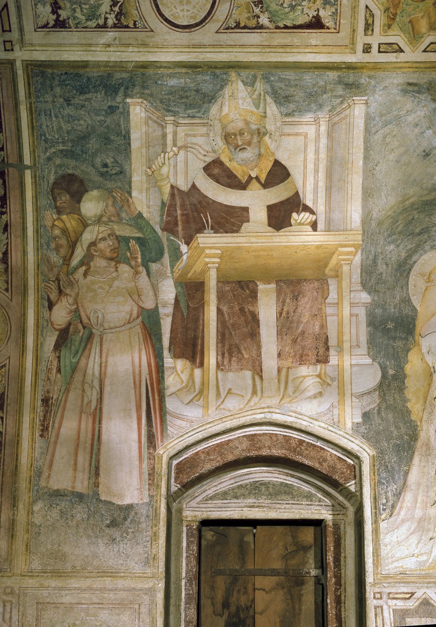 Szent Ambrus (freskó alkotó: Master of Mocchirolo