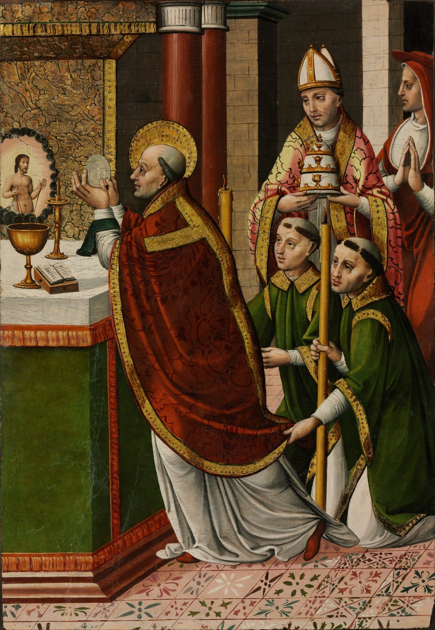 Nagy Szent Gergely szentmiséje alkotó: Master of Portillo