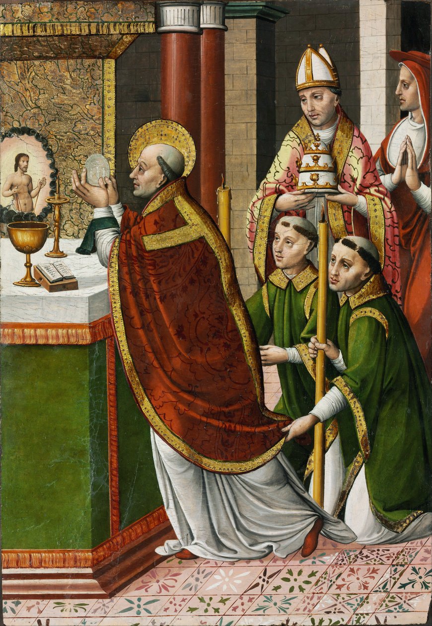 Nagy Szent Gergely - Portillo mestere (aktív 1520-1530) - c. 1520 - Tempera panelen - 96,2x66,5 - Szepmuveszeti Múzeum, Budapest alkotó: Master of Portillo