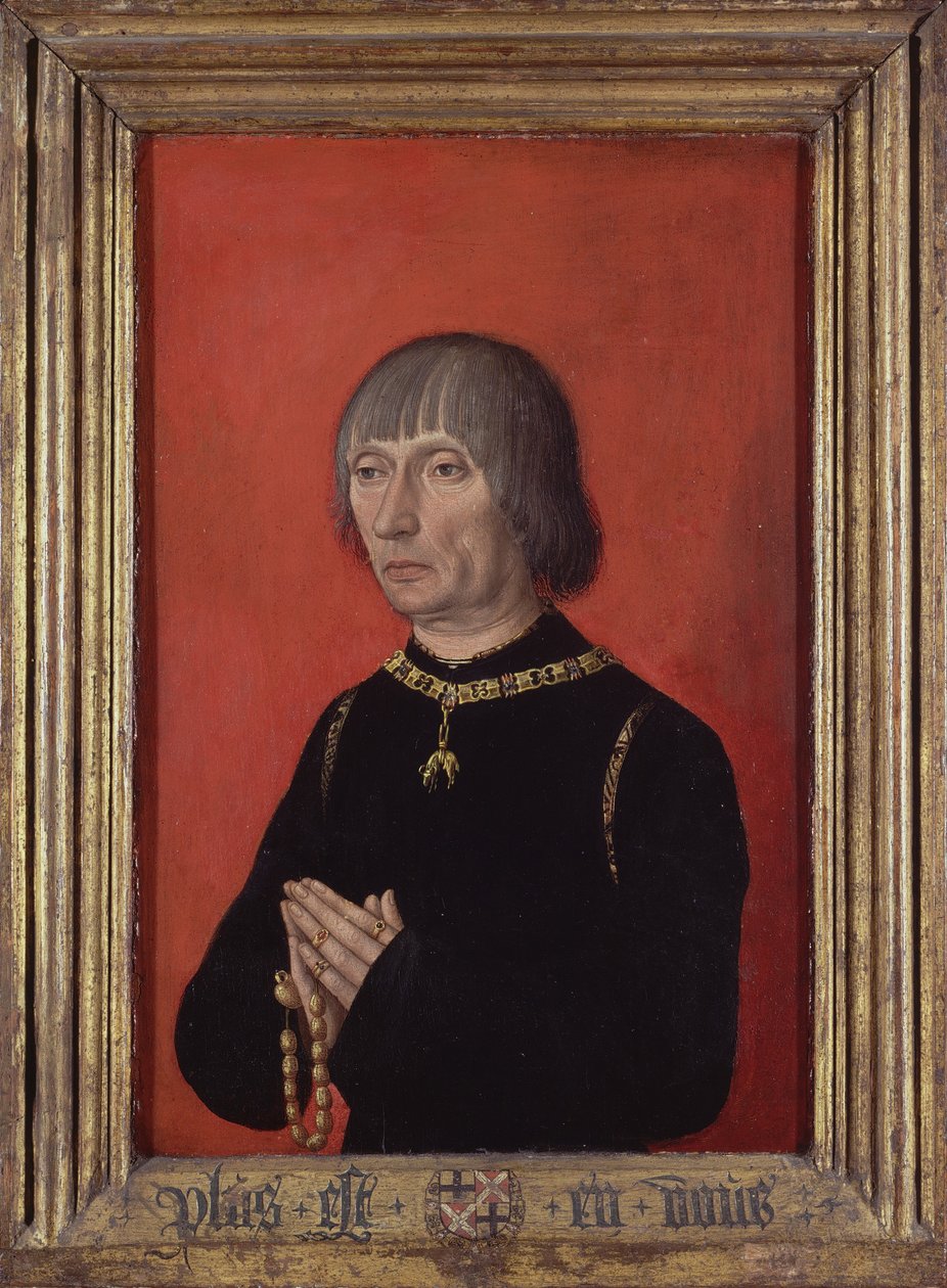 Lodewijk van Gruuthuuse portréja, 1472-82 körül (olaj, tábla) alkotó: Master of Portraits of Princes