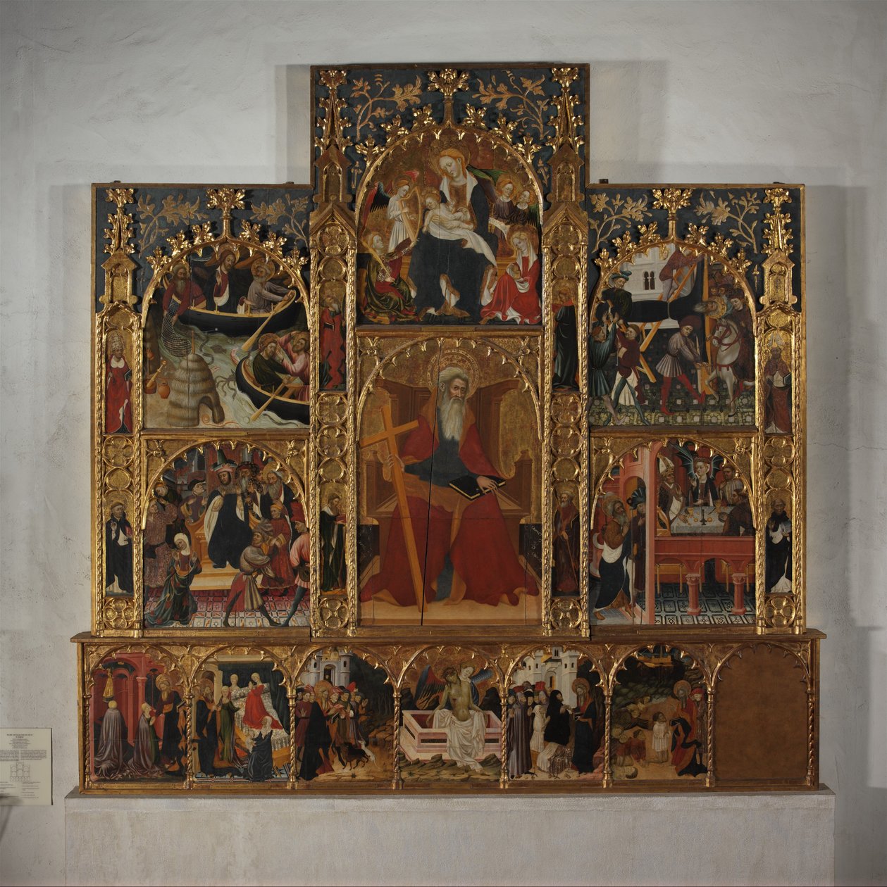 Retable jelenetekkel Szent András életéből, kb. 1420-30. alkotó: Master of Roussillon