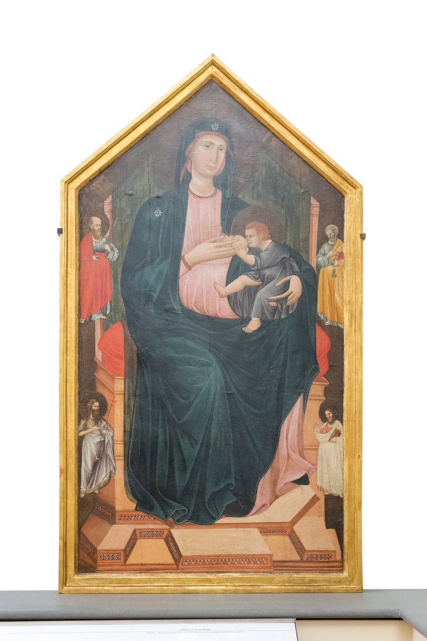 Madonna és gyermek a szentekkel, 1300 körül (panel) alkotó: Master of San Gaggio