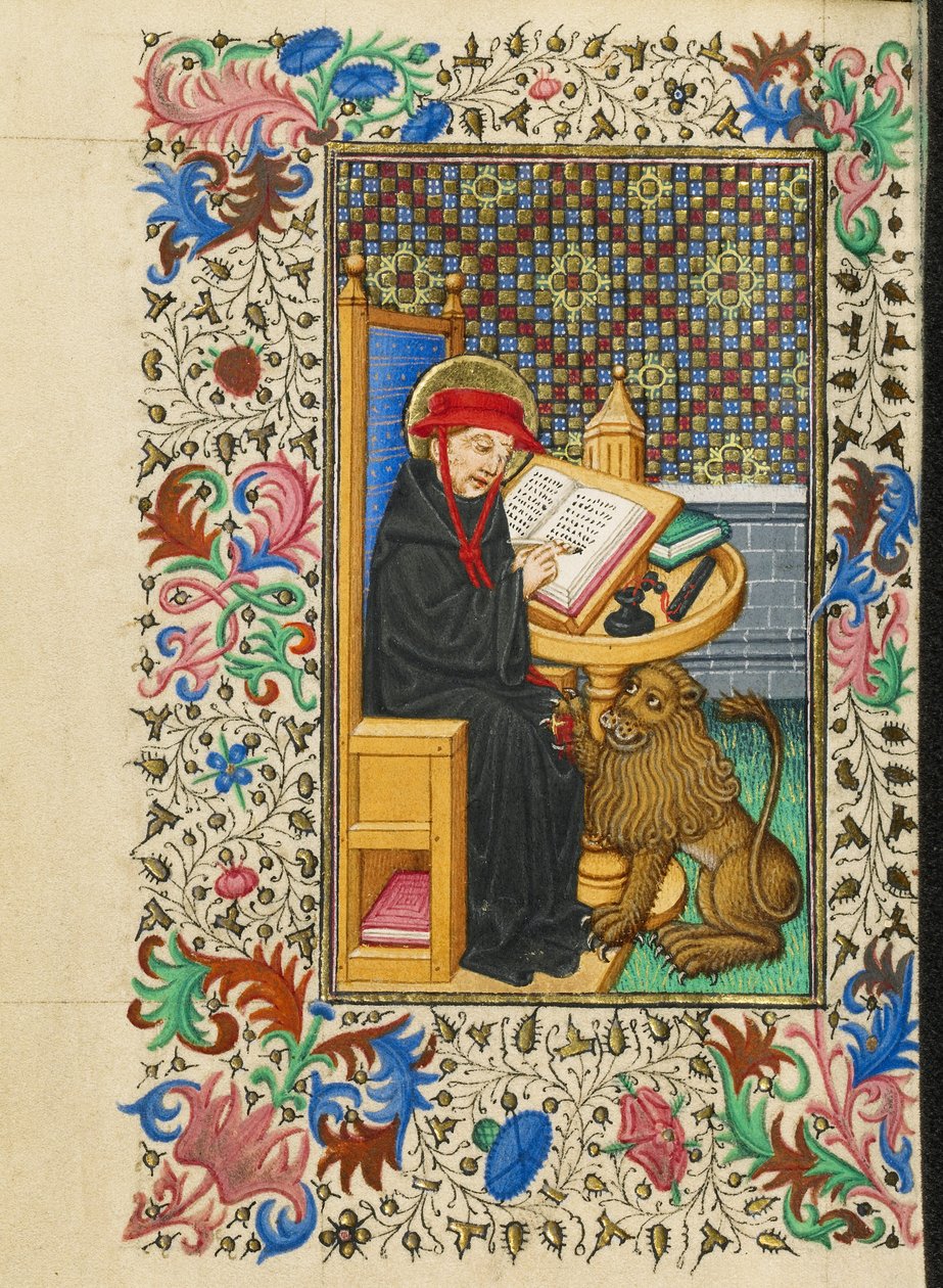 Szent Jeromos a dolgozószobájában alkotó: Master of Sir John Fastolf