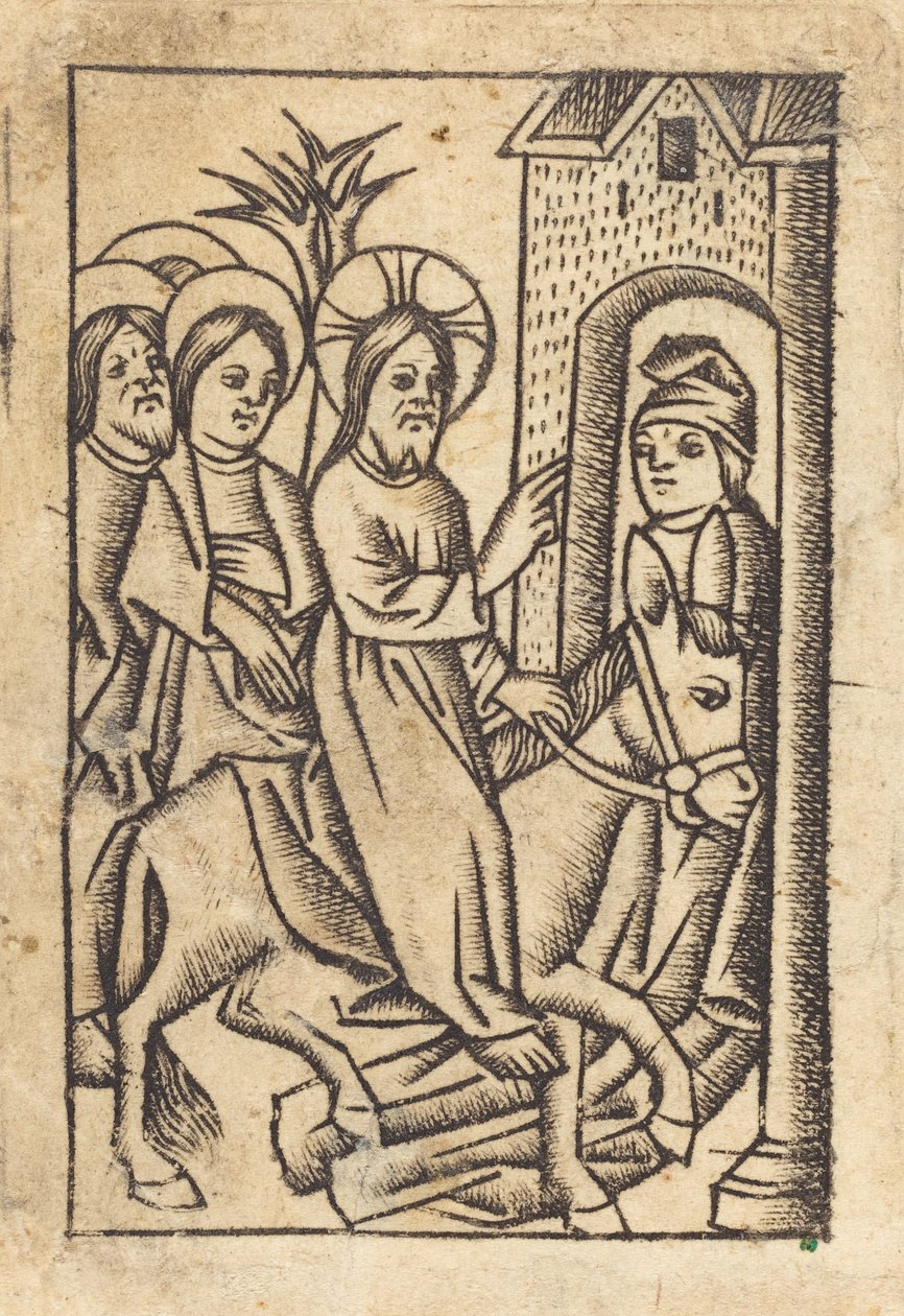 Krisztus belépése Jeruzsálembe [balra] alkotó: Master of St. Erasmus