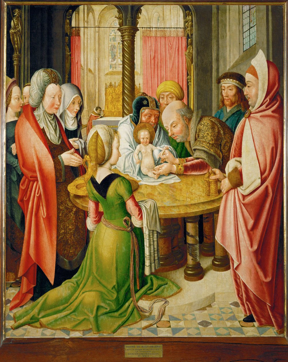 Körülmetélés, az oltár két táblájának egyike ... alkotó: Master of St. Severin