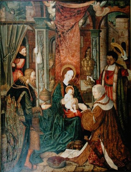 A bölcsek imádása (lásd 160861 a párost) alkotó: Master of St. Severin