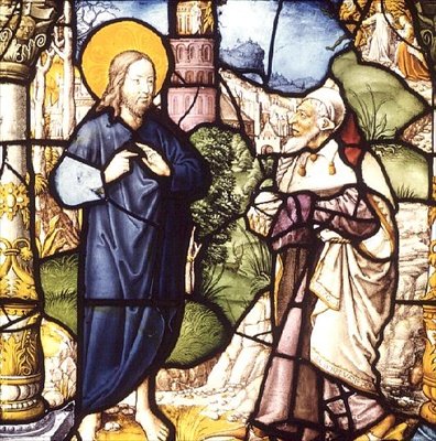 Krisztus megkísértése, ablak, Kölni Iskola, 16. század első fele (ólomüveg) alkotó: Master of St. Severin