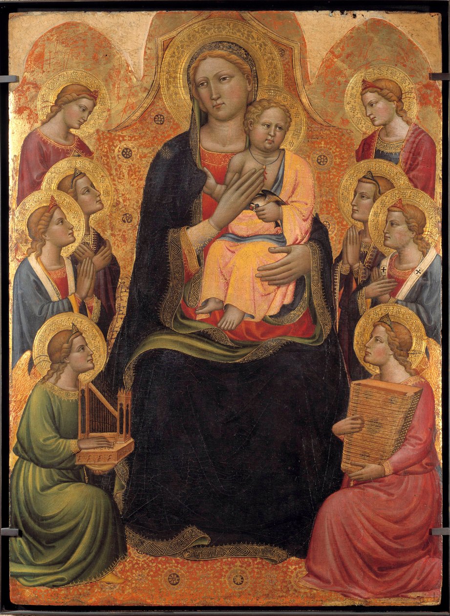 Szent Verdiana mesterének Szűz és Gyermek oltárképe (14. század) alkotó: Master of St. Verdiana
