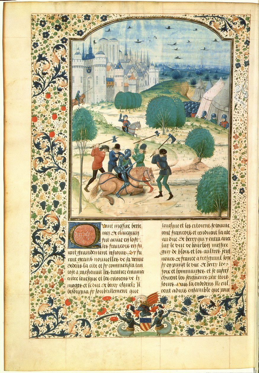 MS Fr 87 Miniatűr az Anglia krónikája II. kötetéből, Jean de Wavrin, Forestel ura (u. e. 1475) írása (vellum) alkotó: Master of Wavrin