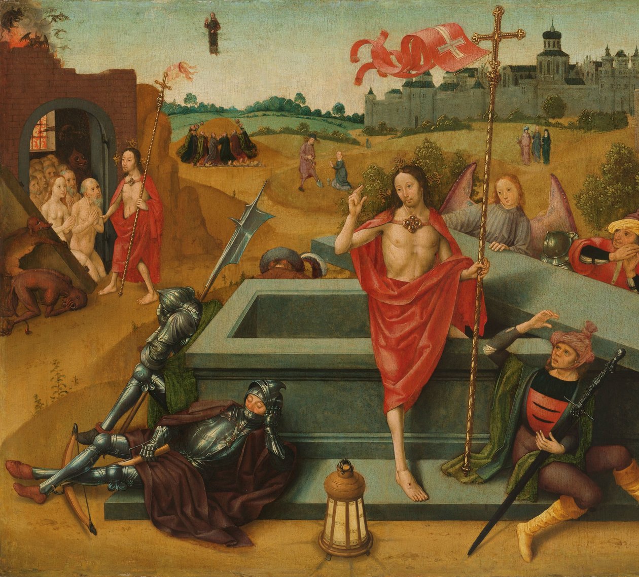 Krisztus feltámadása alkotó: Master of the Amsterdam Death of