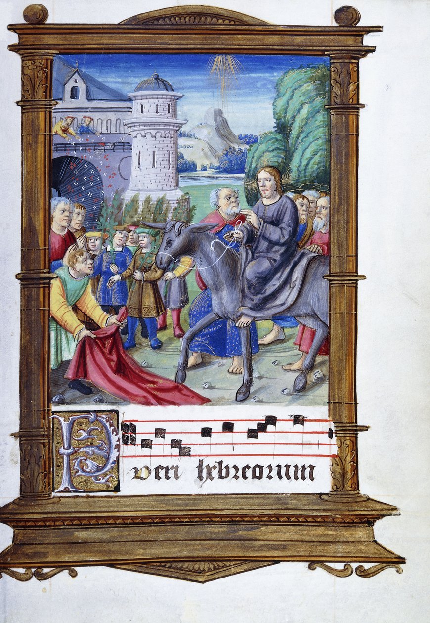 Belépés Jeruzsálembe alkotó: Master of the Anglo Hours