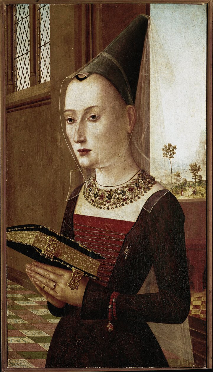 Maria Bonciani portréja (olaj, fa alkotó: Master of the Baroncelli Portraits