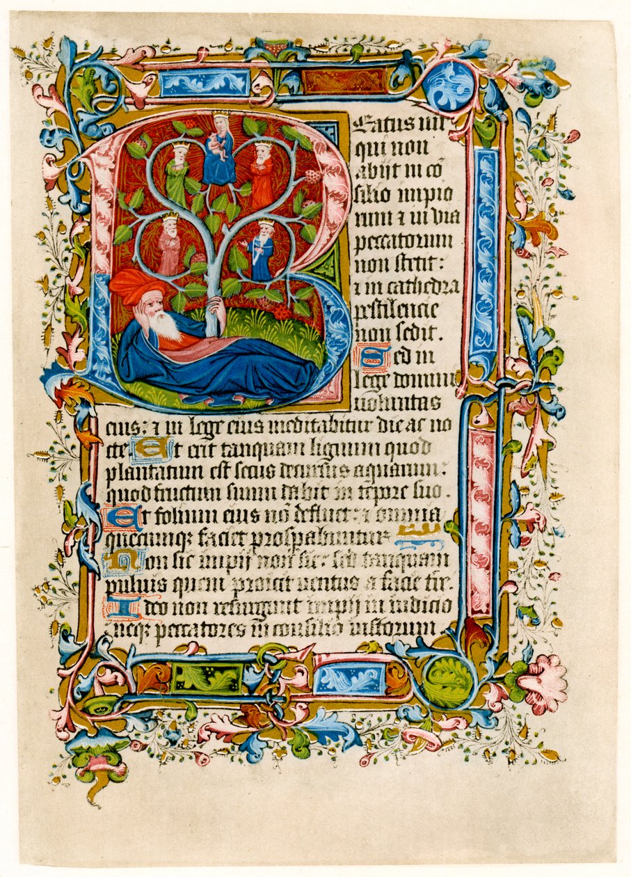Jesse fája, 15. század eleje. alkotó: Master of the Beaufort Saints