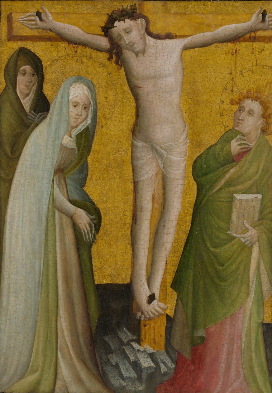 A keresztre feszítés, kb. 1400. alkotó: Master of the Berswordt Altar