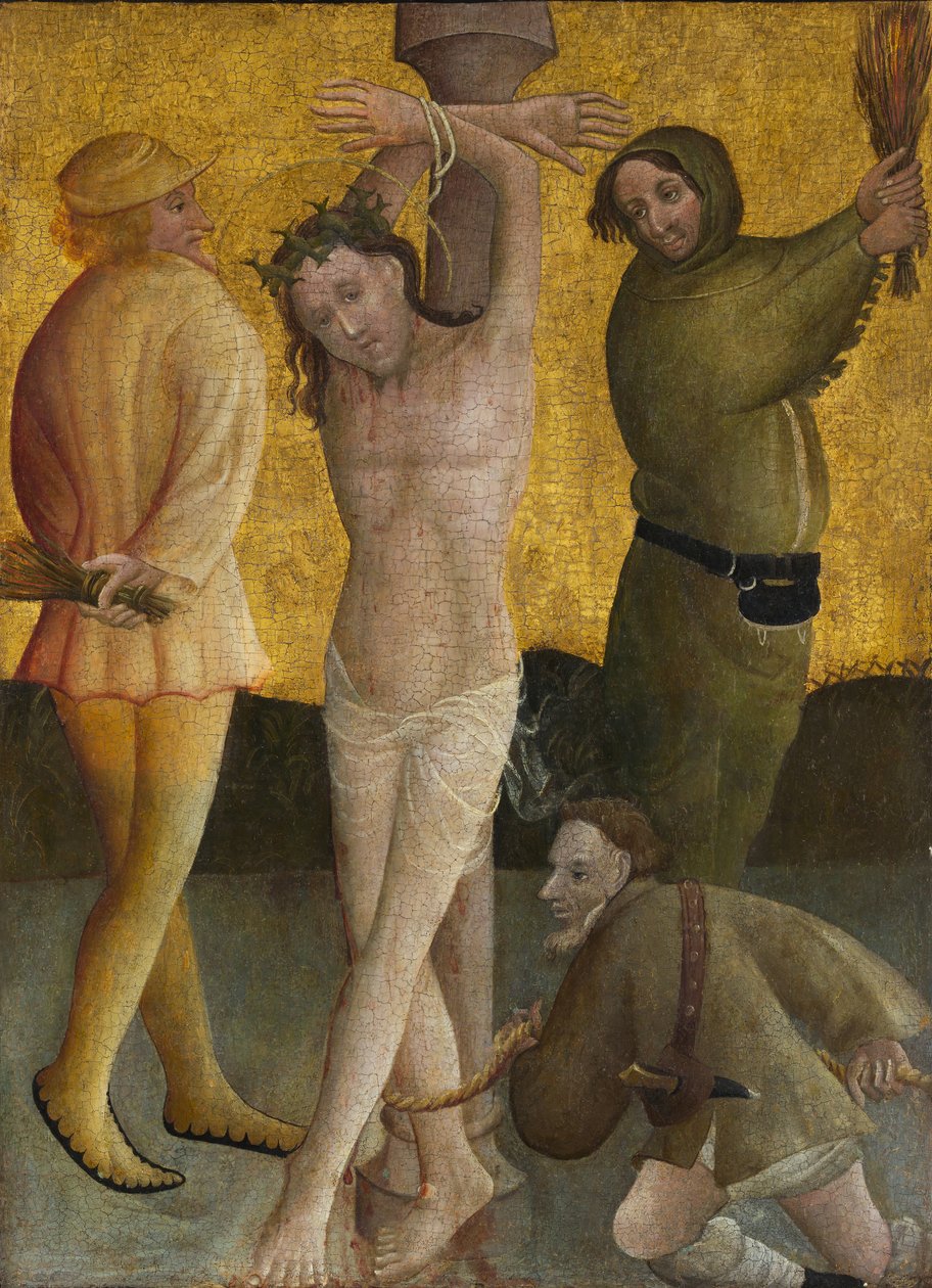 A zászlózás, kb. 1400. alkotó: Master of the Berswordt Altar