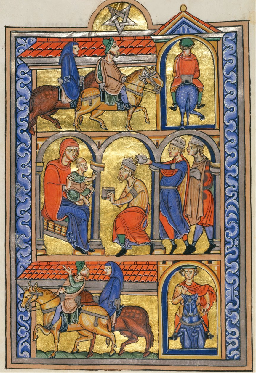 A mágusok imádása alkotó: Master of the Berthold Sacramentary