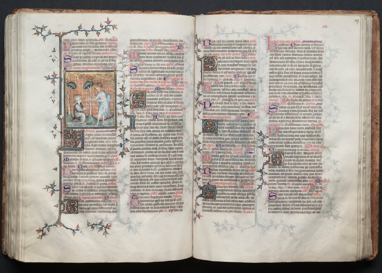 A Gotha Misekönyv: Fol. 117r, Szöveg, c. 1375. alkotó: Master of the Boqueteaux