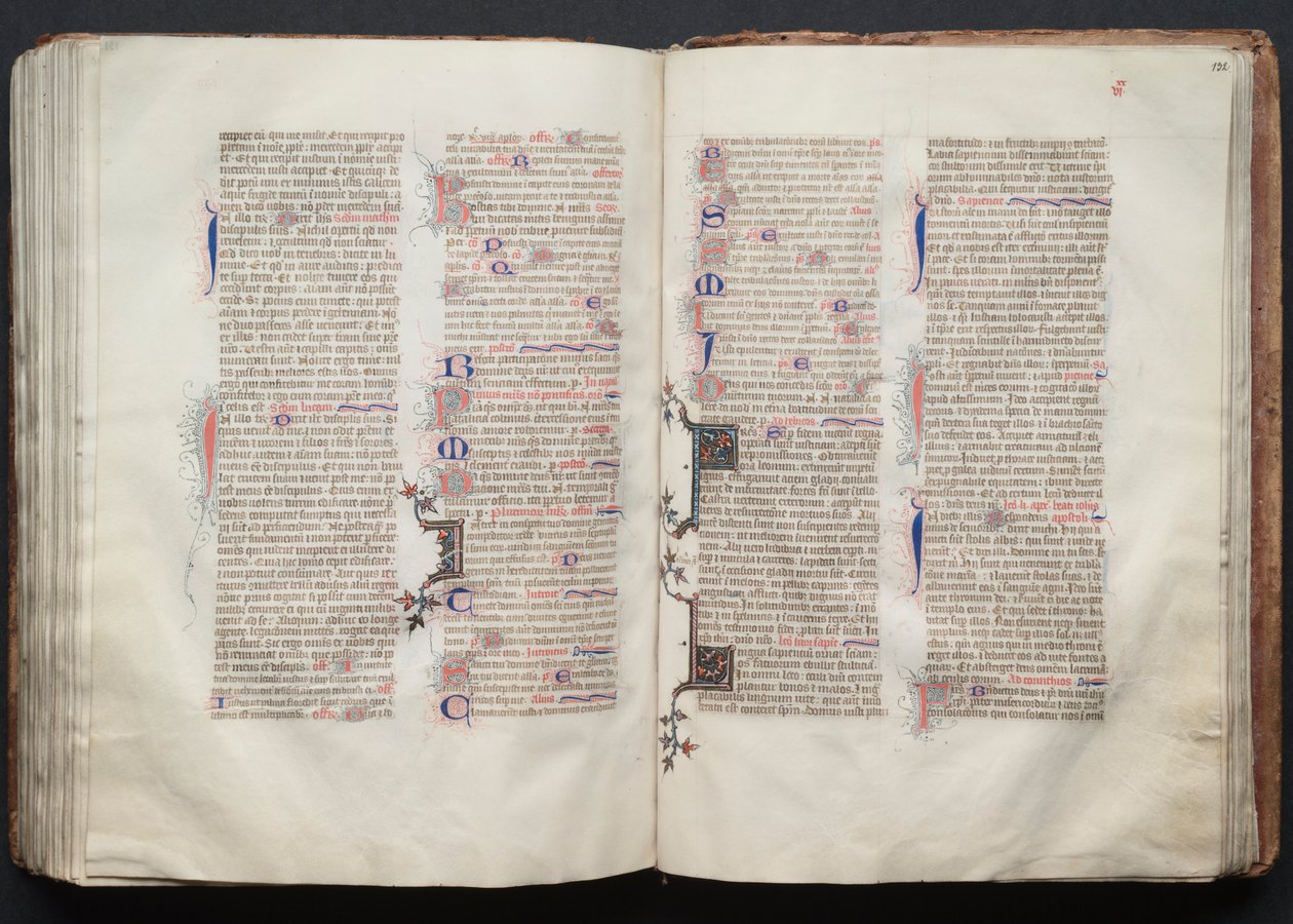 A Gotha Misekönyv: Fol. 132r, Szöveg, c. 1375. alkotó: Master of the Boqueteaux
