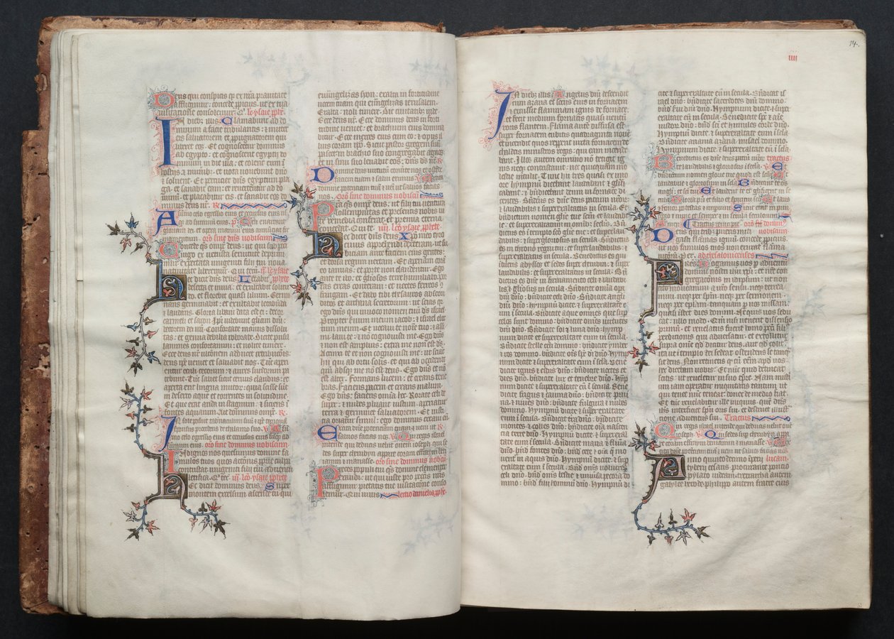 A Gotha Misekönyv: Fol. 14r, Szöveg , c. 1375. alkotó: Master of the Boqueteaux