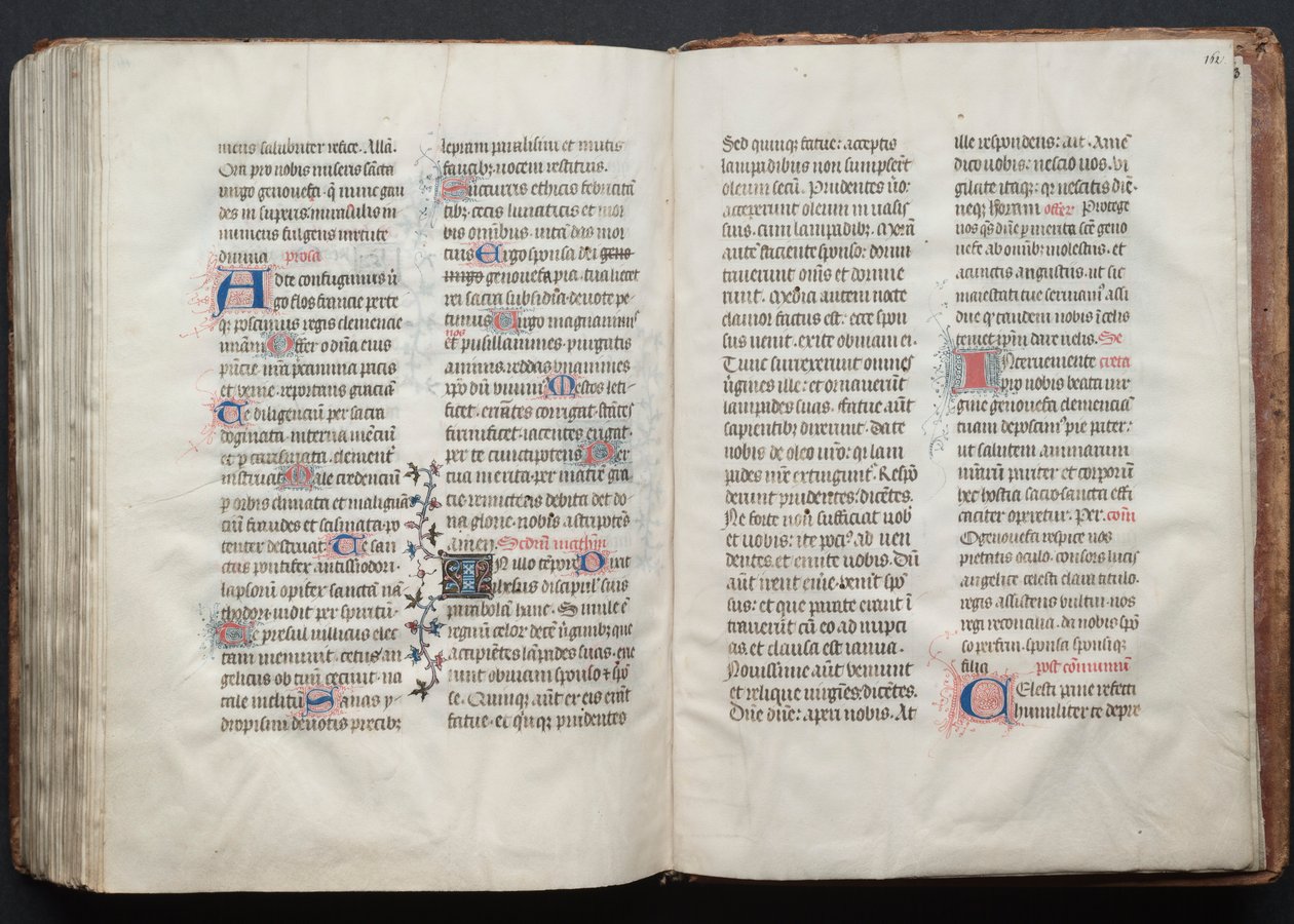 A Gotha Misekönyv: Fol. 162r, Szöveg, c. 1375. alkotó: Master of the Boqueteaux