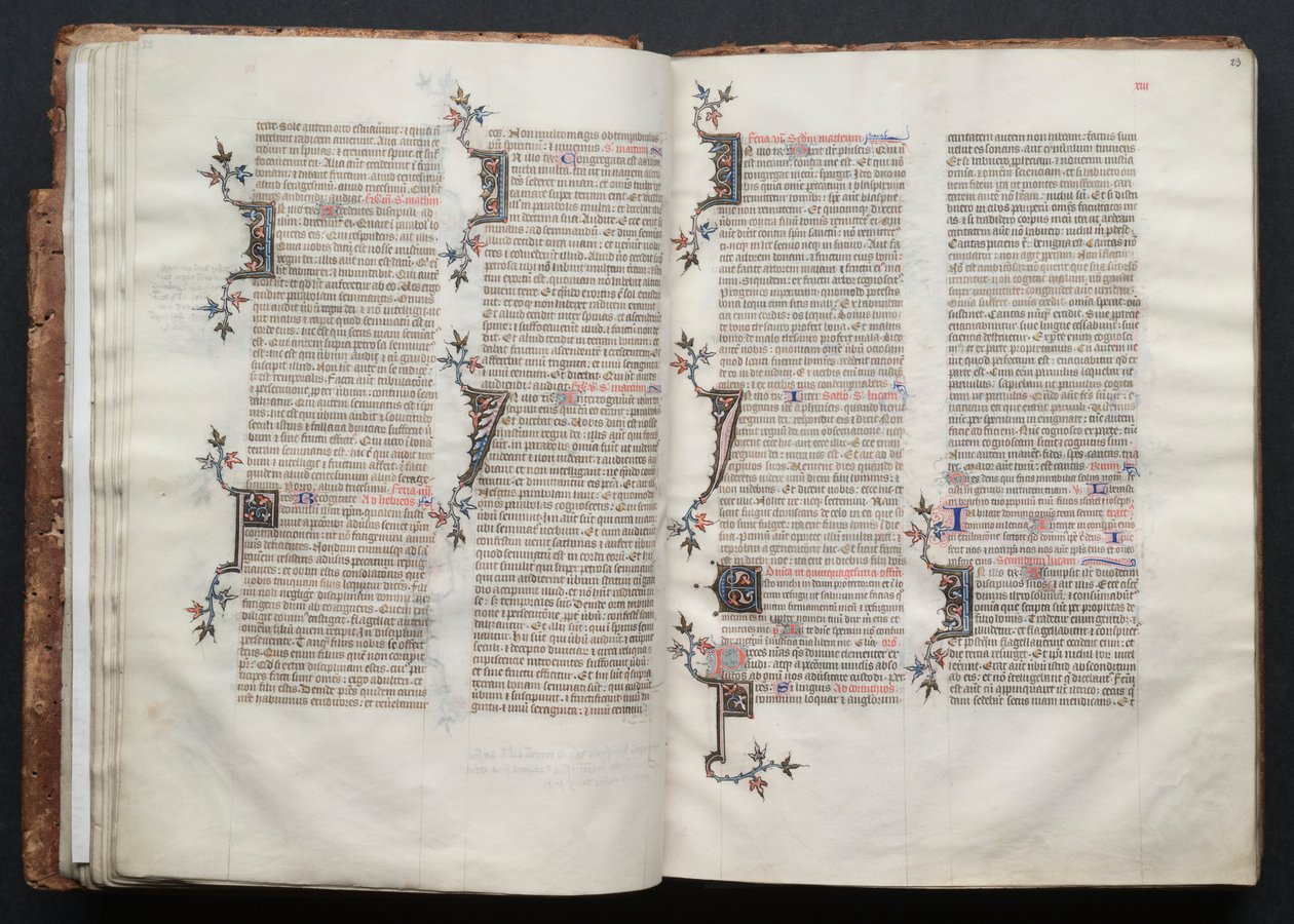 A Gotha Misekönyv: Fol. 23r, Szöveg, c. 1375. alkotó: Master of the Boqueteaux