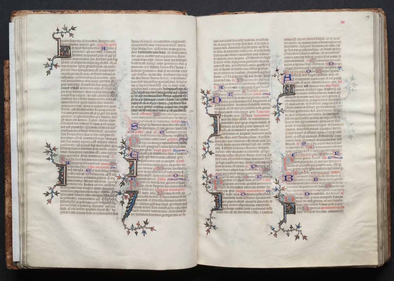 A Gotha Misekönyv: Fol. 29r, Szöveg, c. 1375. alkotó: Master of the Boqueteaux