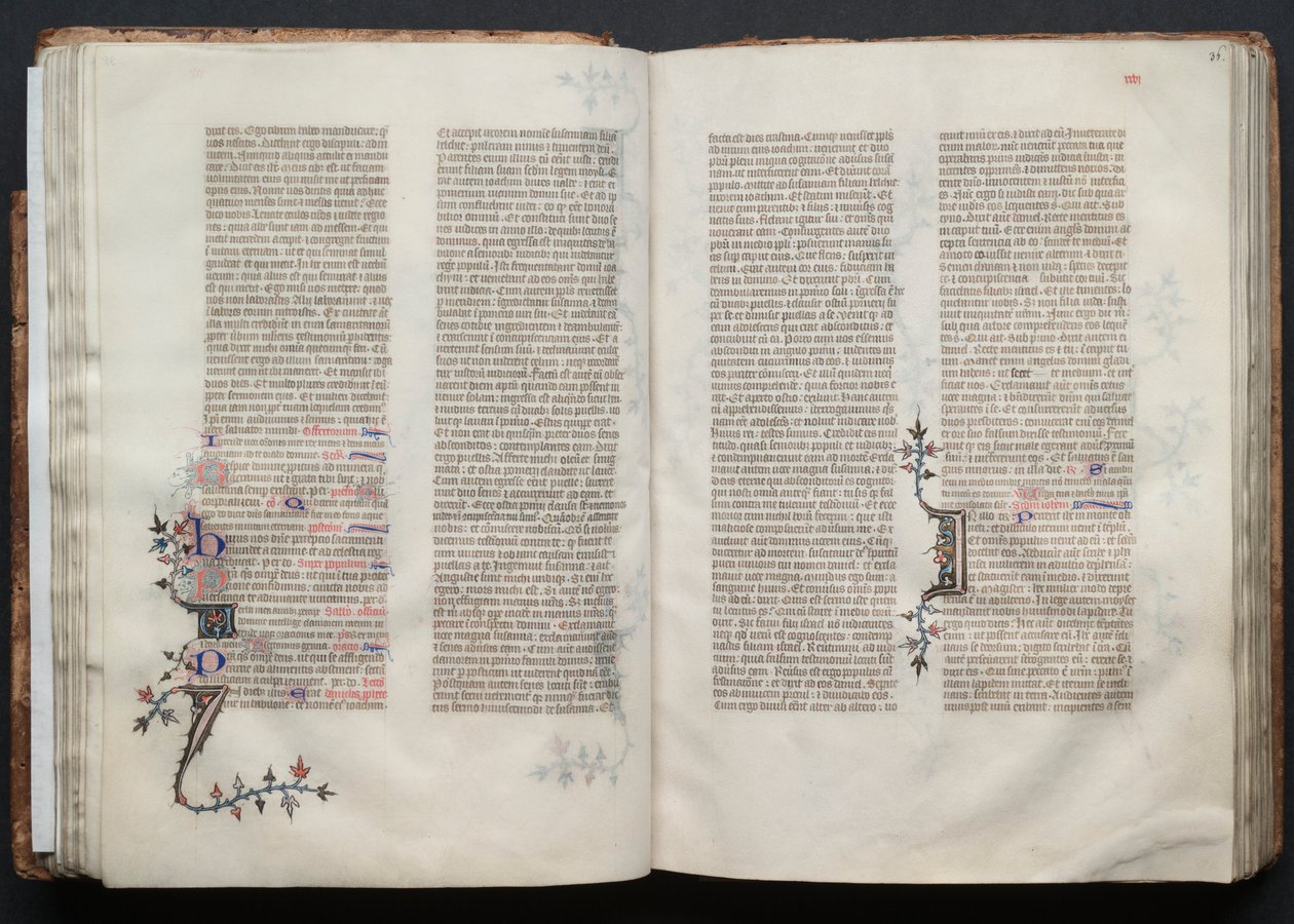 A Gotha Misekönyv: Fol. 36r, Szöveg, c. 1375. alkotó: Master of the Boqueteaux