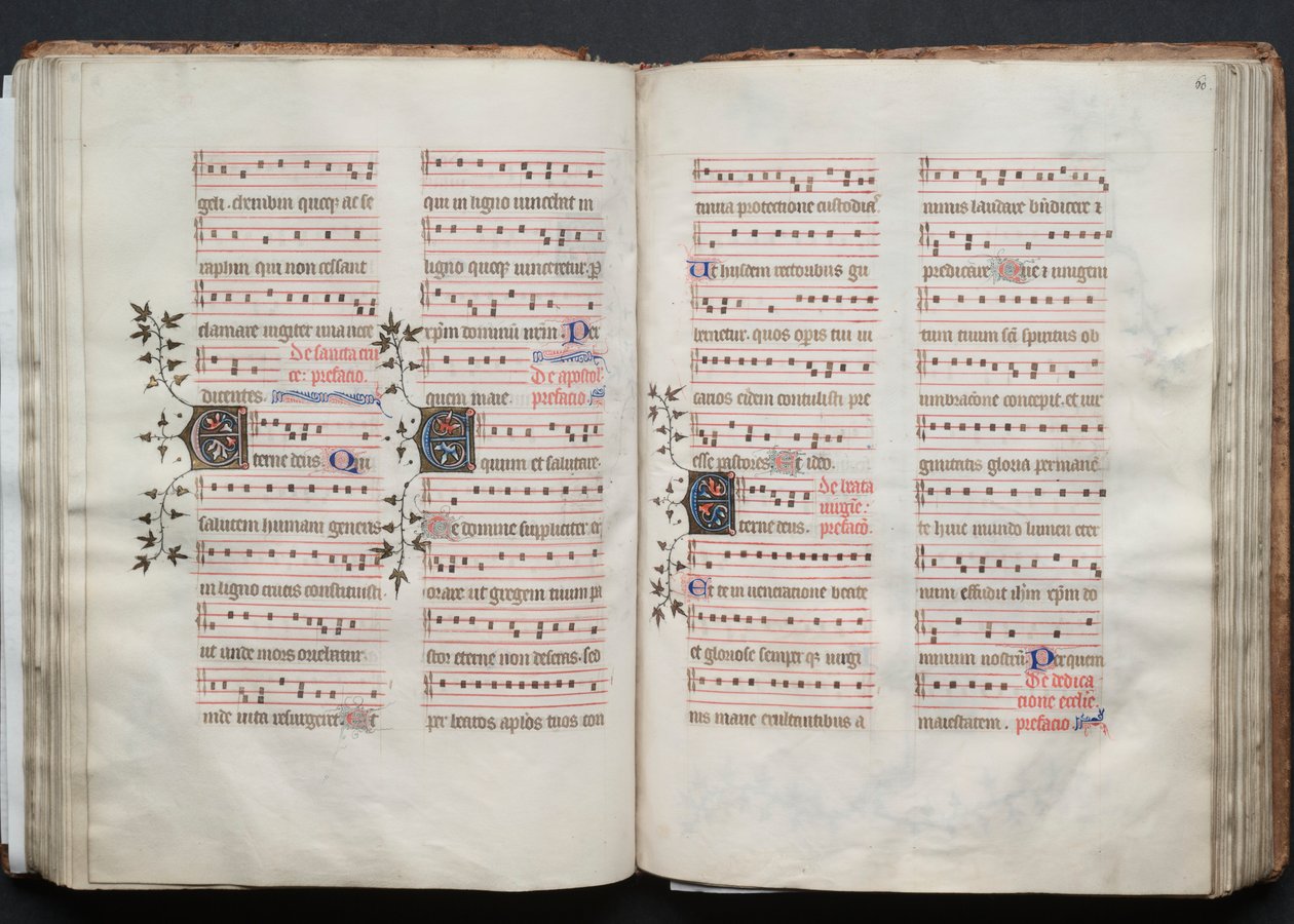 A Gotha Misekönyv: Fol. 60r, Szöveg, c. 1375. alkotó: Master of the Boqueteaux