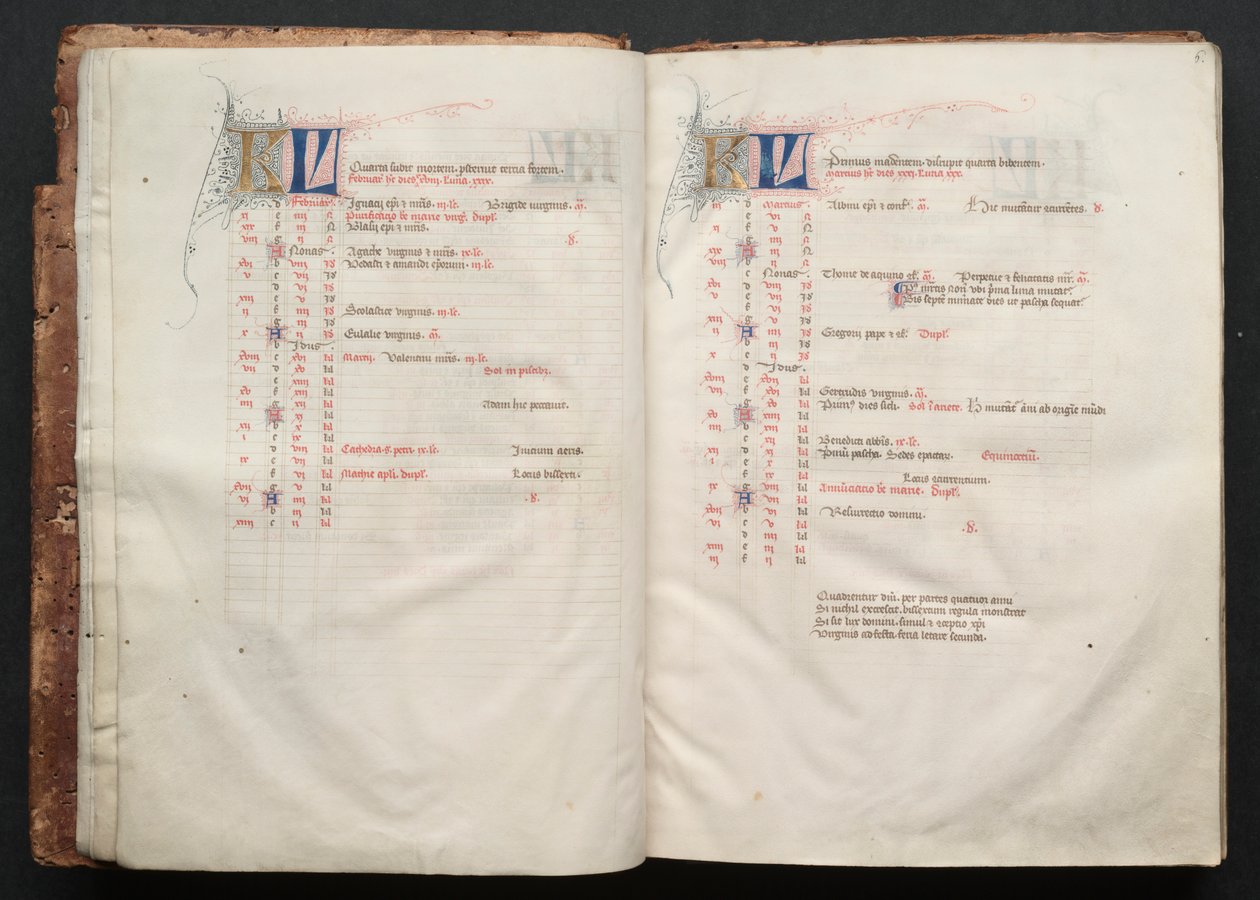 A Gotha Misekönyv: Fol. 6r, Szöveg, c. 1375. alkotó: Master of the Boqueteaux