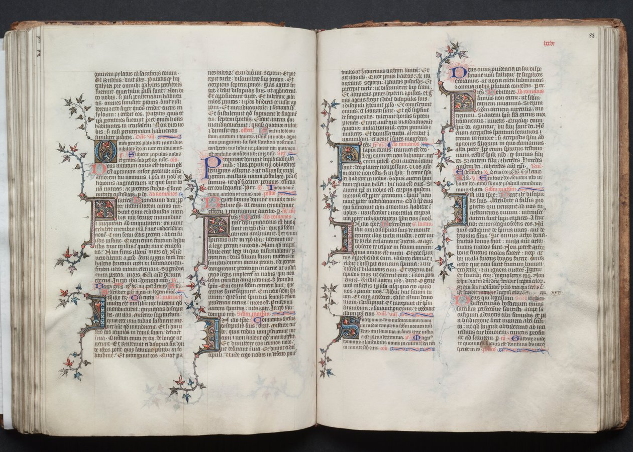 A Gotha Misekönyv: Fol. 88r, Szöveg, c. 1375. alkotó: Master of the Boqueteaux