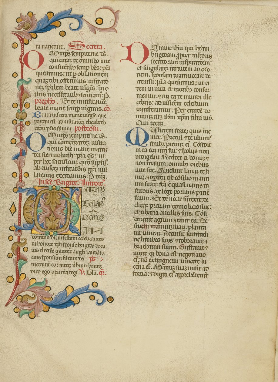 Díszített kezdőbetű G alkotó: Master of the Brussels Initials