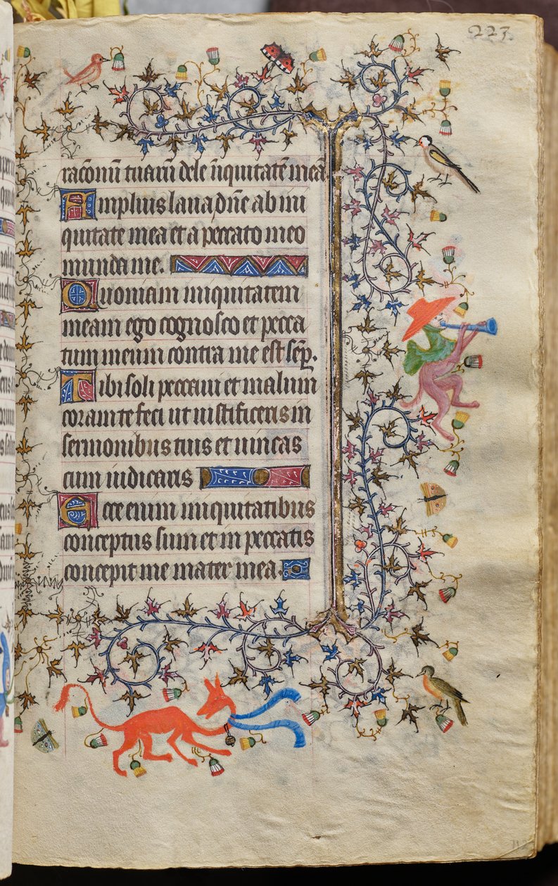 Nemes Károly, navarrai király (1361-1425) órái: fol. 112r, szöveg alkotó: Master of the Brussels Initials and Associates