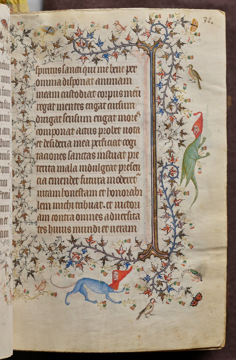 Nemes Károly, navarrai király (1361-1425) órái: fol. 16r, Szöveg alkotó: Master of the Brussels Initials and Associates