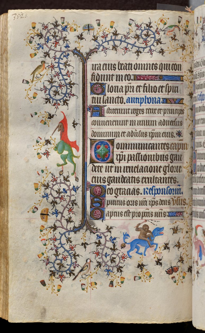 Nemes Károly, Navarra királyának (1361-1425) órái: fol. 171v, Szöveg alkotó: Master of the Brussels Initials and Associates