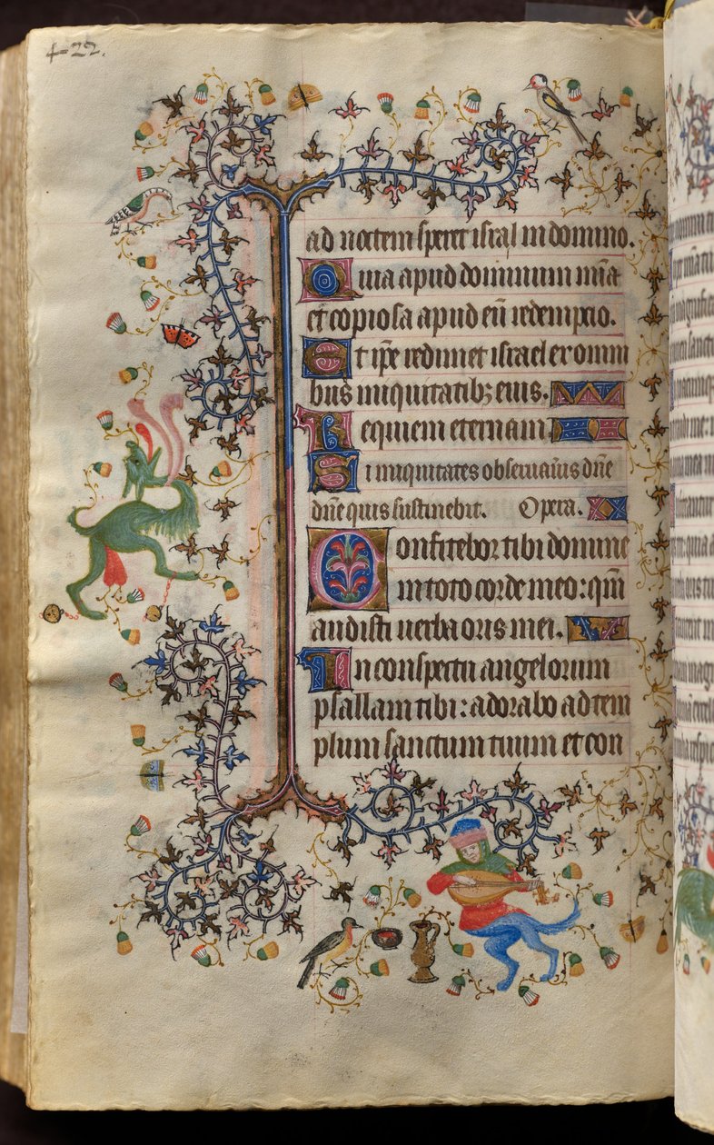 Nemes Károly, Navarra királyának (1361-1425) órái: fol. 205v, Szöveg alkotó: Master of the Brussels Initials and Associates