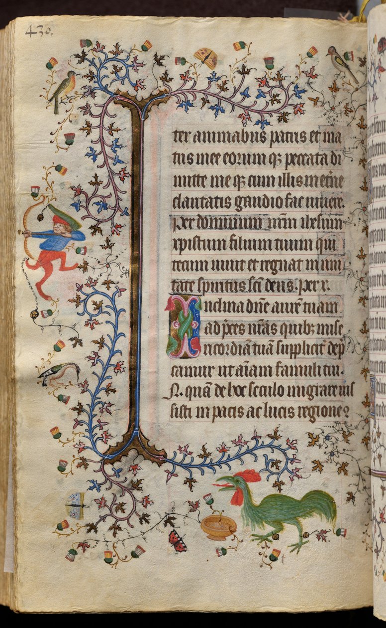 Nemes Károly, navarrai király (1361-1425) órái: fol. 209v, Szöveg alkotó: Master of the Brussels Initials and Associates
