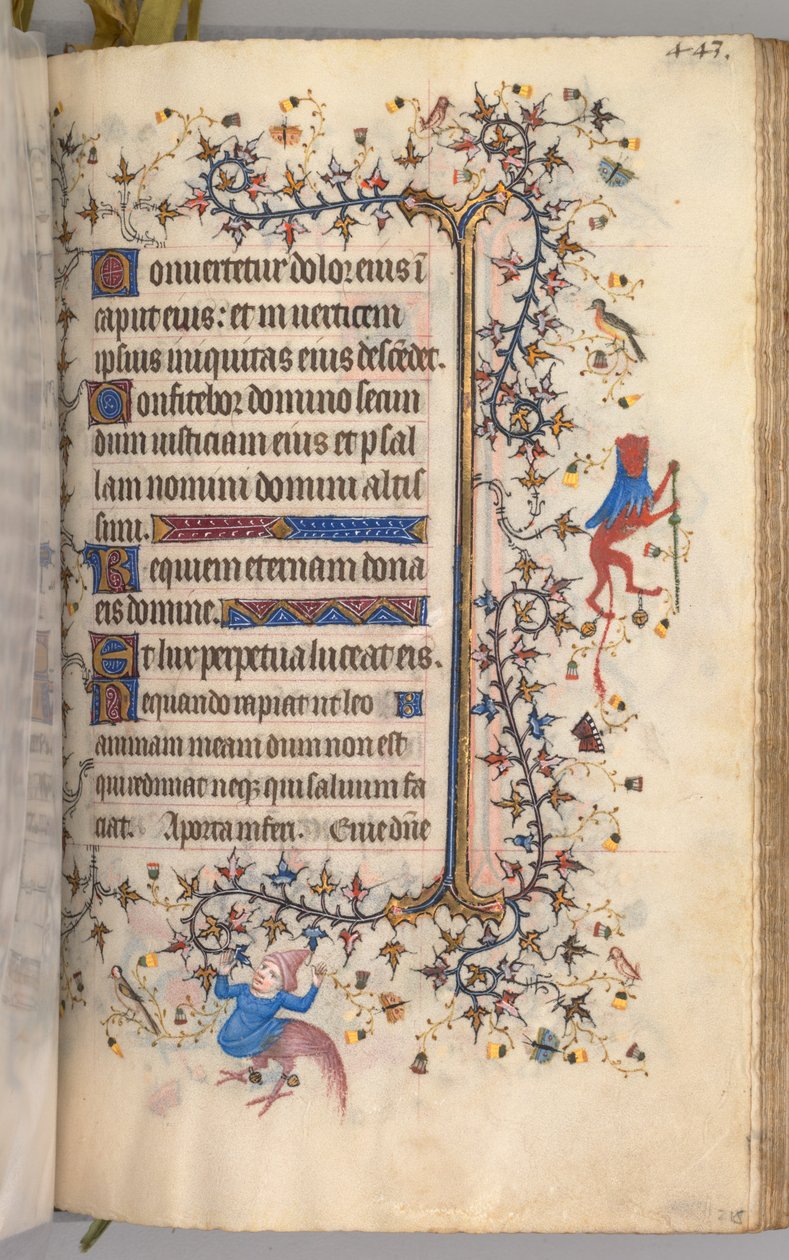 Nemes Károly, navarrai király (1361-1425) órái: fol. 216r, Szöveg alkotó: Master of the Brussels Initials and Associates