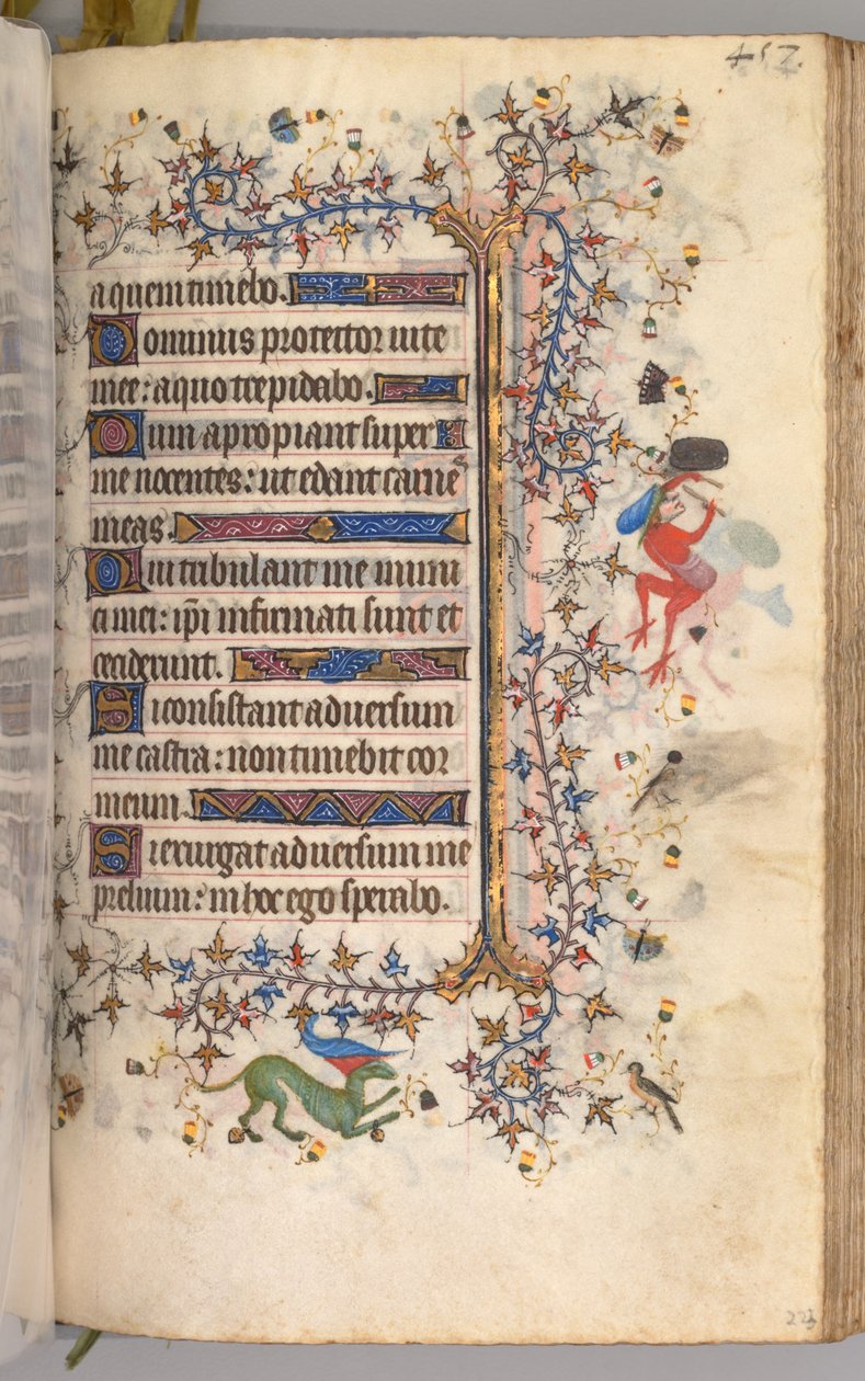 Nemes Károly, navarrai király (1361-1425) órái: fol. 223r, Szöveg alkotó: Master of the Brussels Initials and Associates