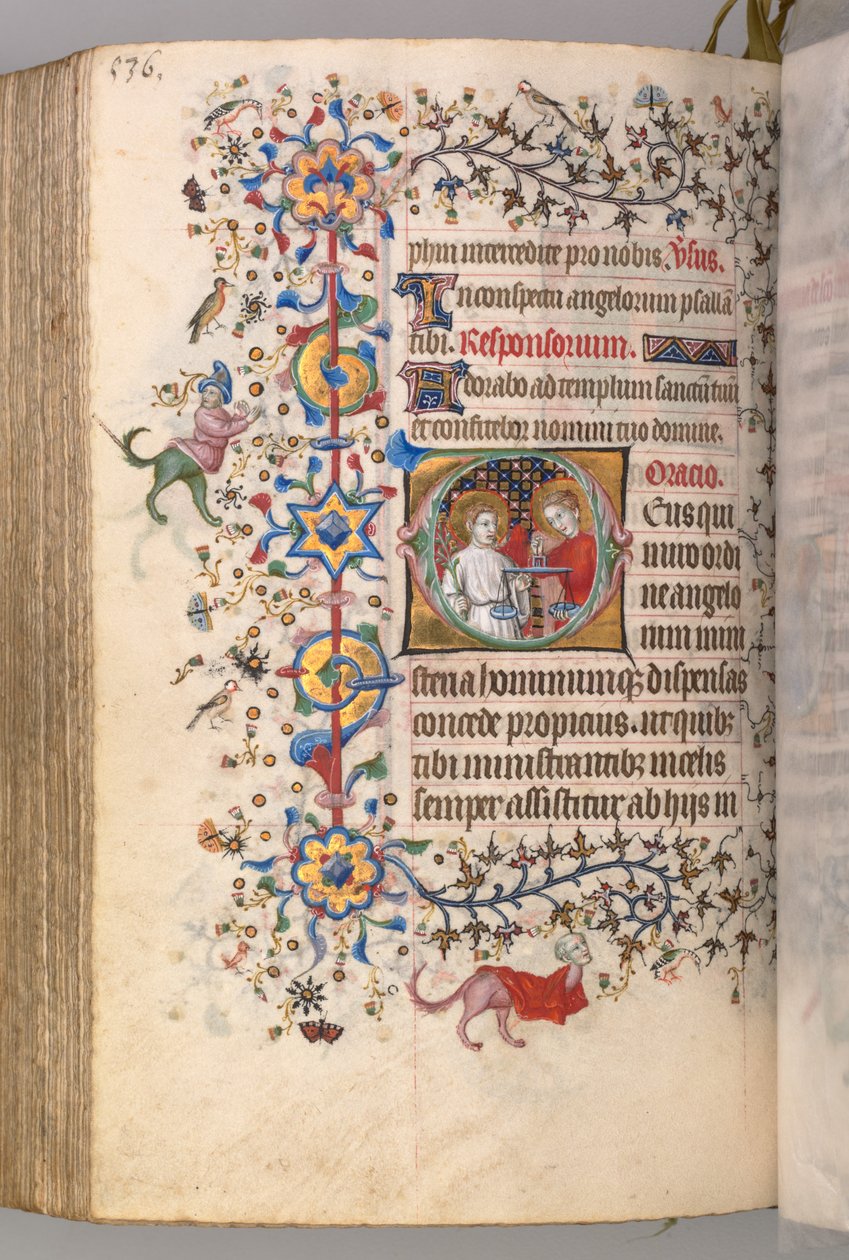 Nemes Károly, Navarra királyának (1361-1425) órái: fol. 262v, Szöveg alkotó: Master of the Brussels Initials and Associates