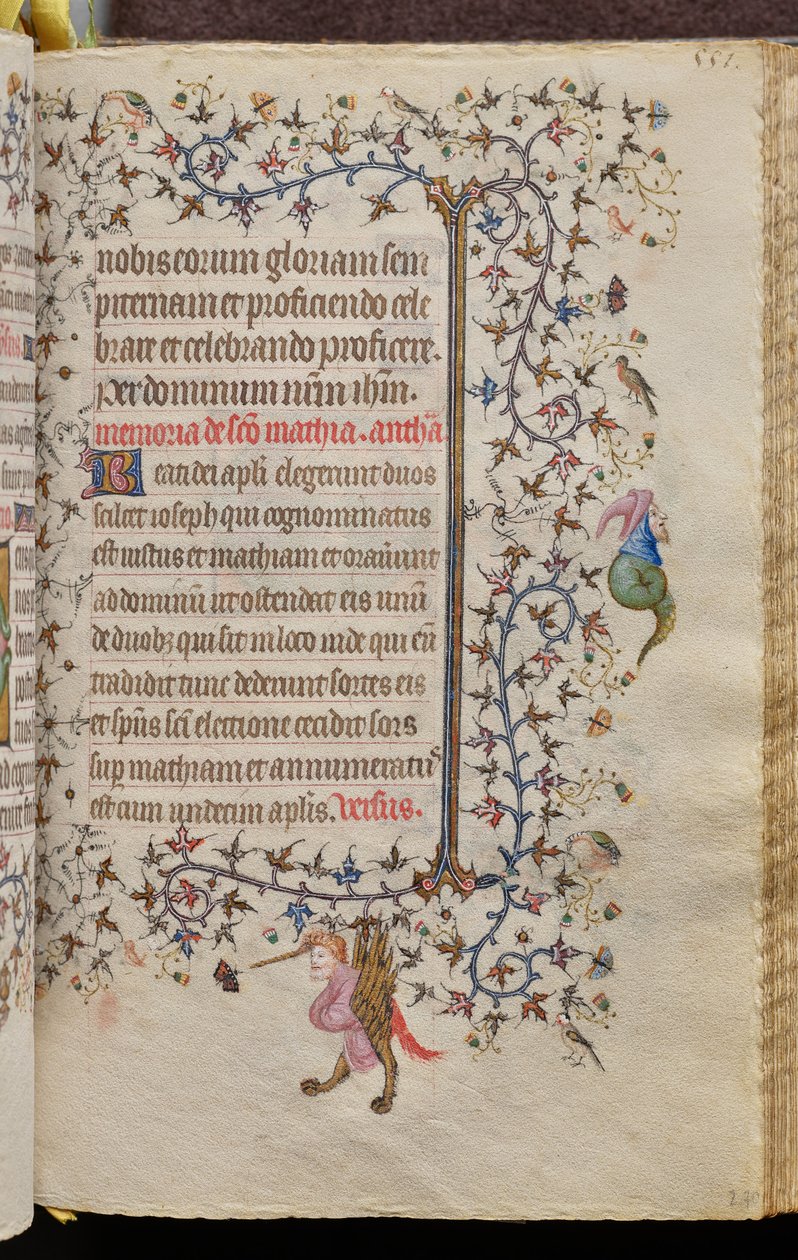 Nemes Károly, navarrai király (1361-1425) órái: fol. 270r, szöveg alkotó: Master of the Brussels Initials and Associates