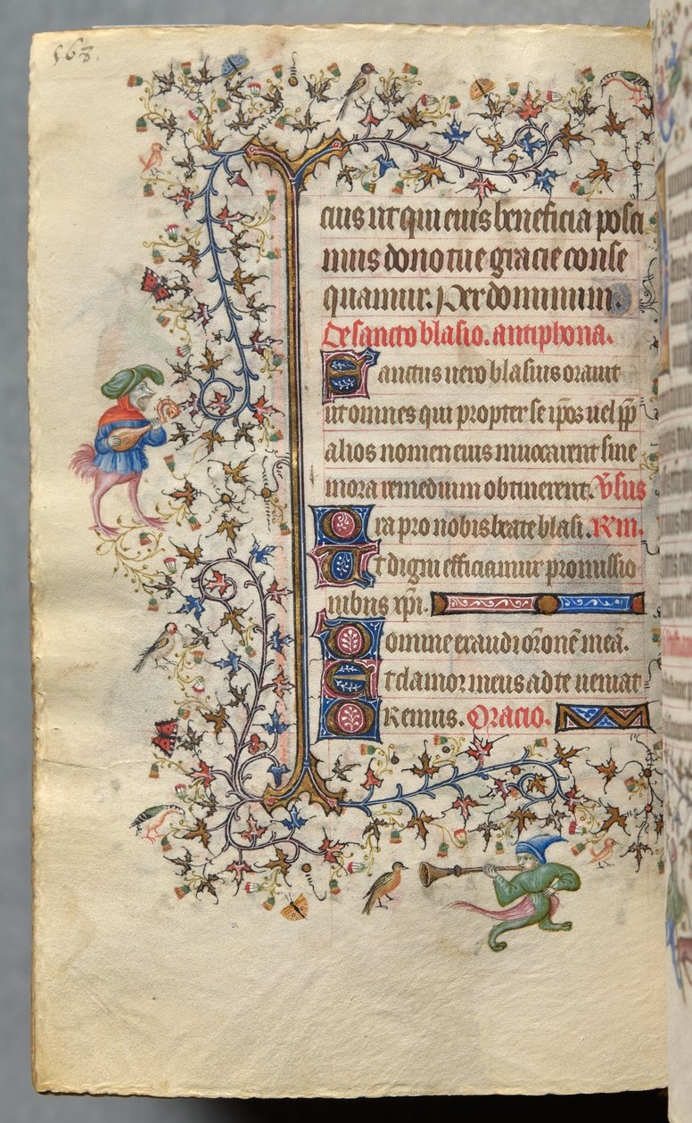 Nemes Károly, navarrai király (1361-1425) órái: fol. 278v, Szöveg alkotó: Master of the Brussels Initials and Associates