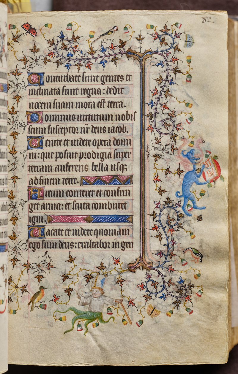Nemes Károly, navarrai király (1361-1425) órái: fol. 41r, Szöveg alkotó: Master of the Brussels Initials and Associates