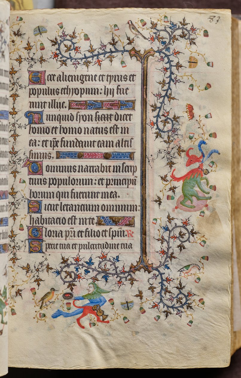 Nemes Károly, navarrai király (1361-1425) órái: fol. 42r, Szöveg alkotó: Master of the Brussels Initials and Associates