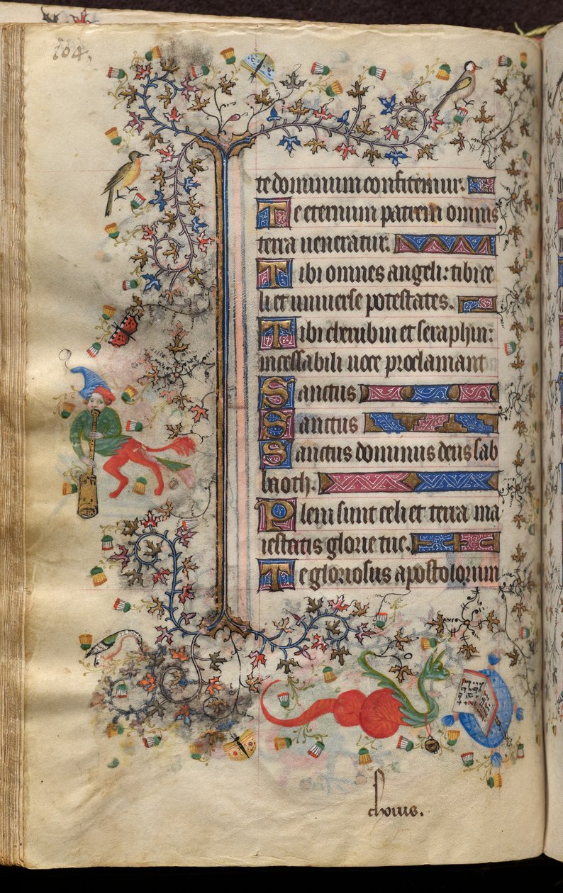 Nemes Károly, navarrai király (1361-1425) órái: fol. 52v, Szöveg alkotó: Master of the Brussels Initials and Associates