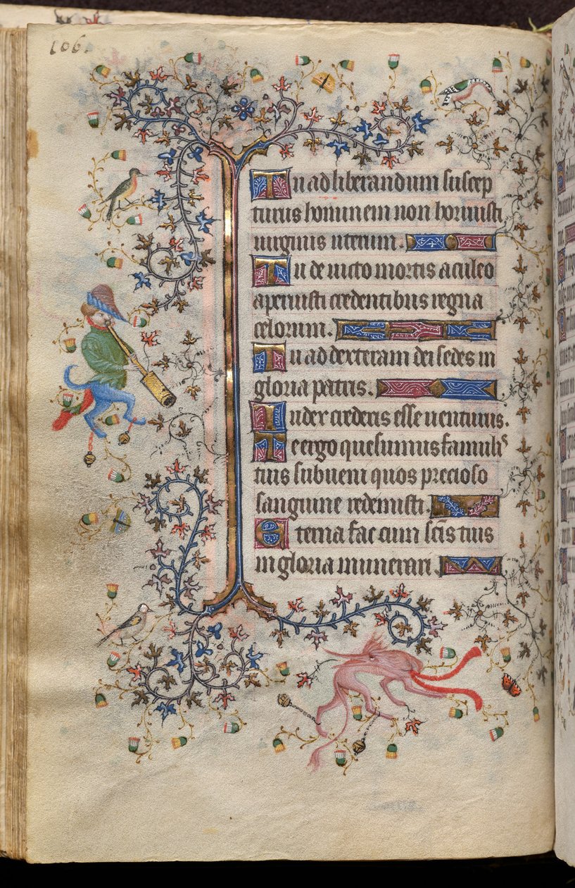 Nemes Károly, Navarra királyának (1361-1425) órái: fol. 53v, Szöveg alkotó: Master of the Brussels Initials and Associates