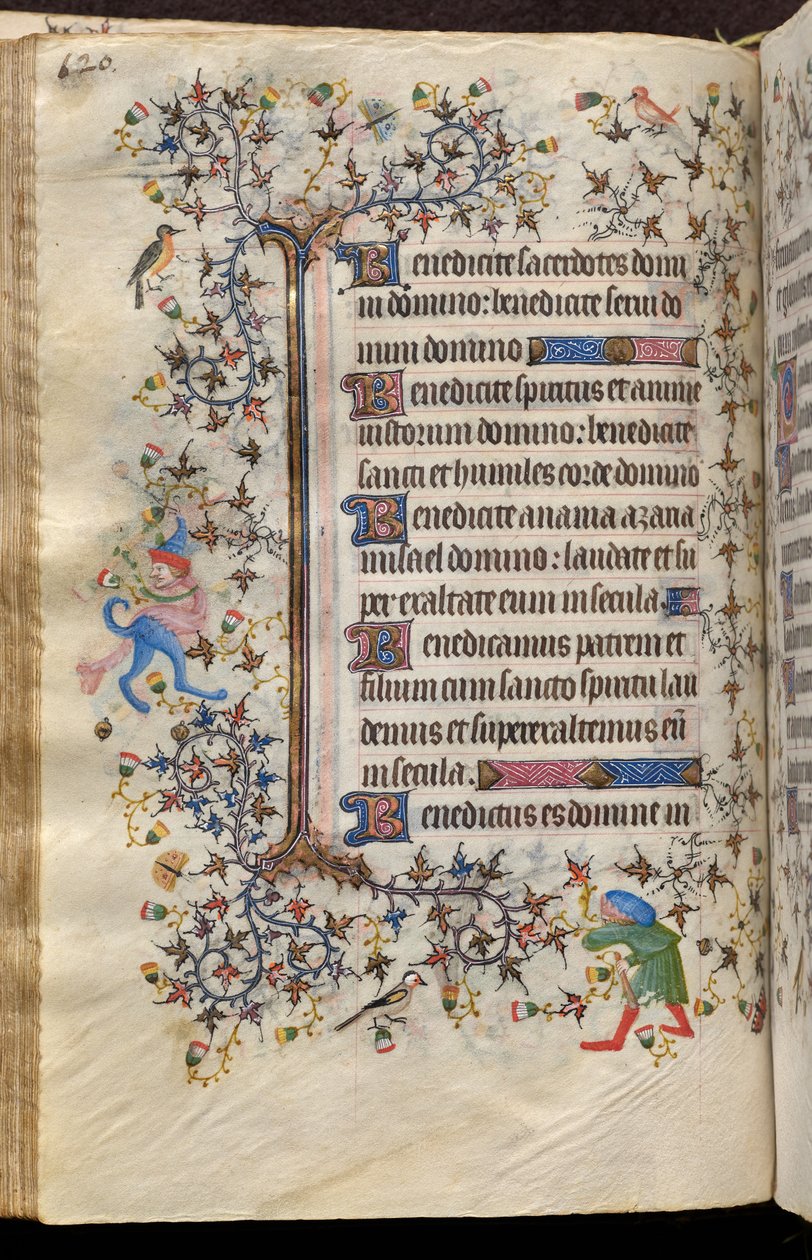 Nemes Károly, navarrai király (1361-1425) órái: fol. 60v, Szöveg alkotó: Master of the Brussels Initials and Associates